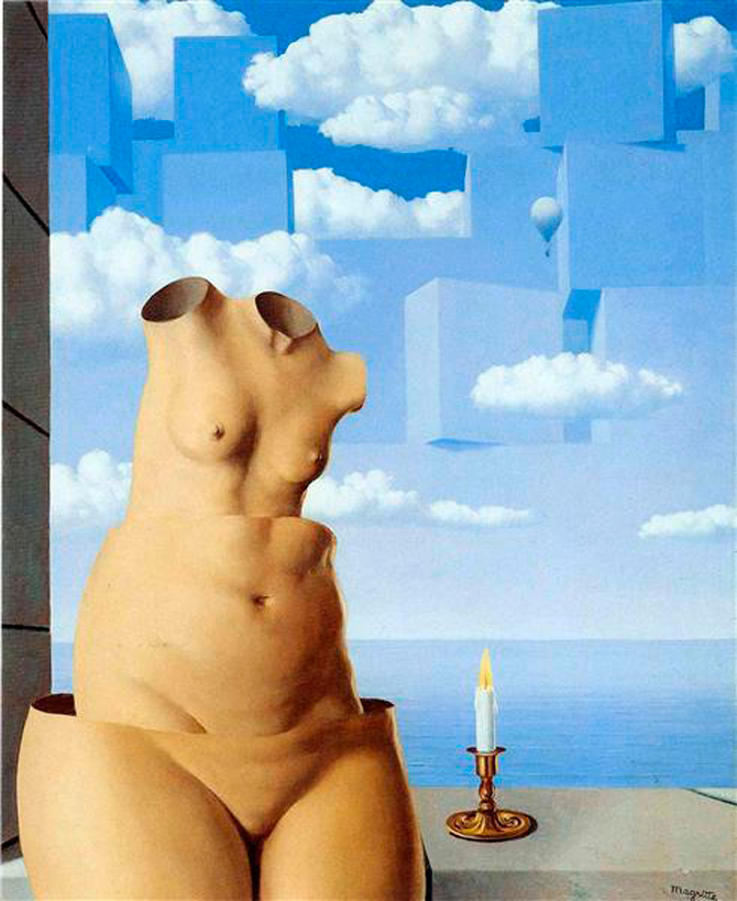 Delusions of grandeur (1948) by Rene Magritte