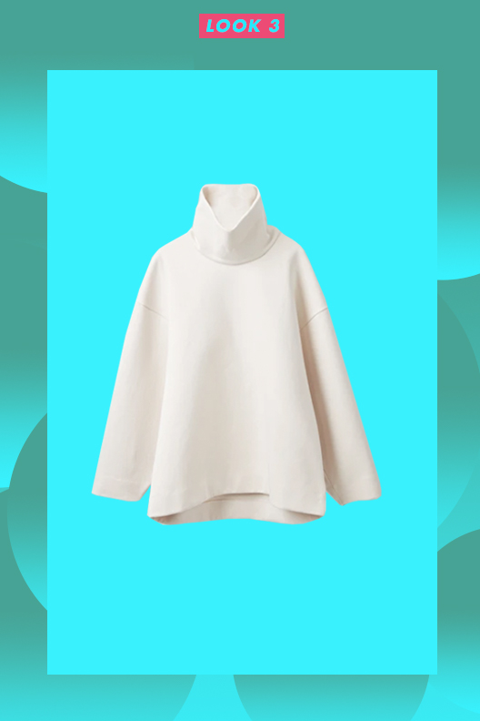 COS OVERSIZED ROLL-NECK TOP