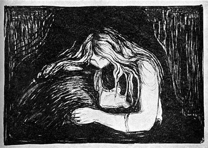Vampire II Edvard Munch