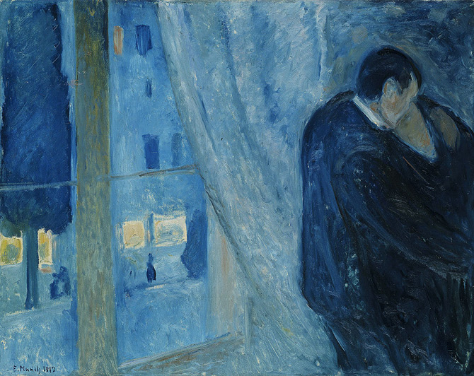 Kiss by the Window Edvard Munch