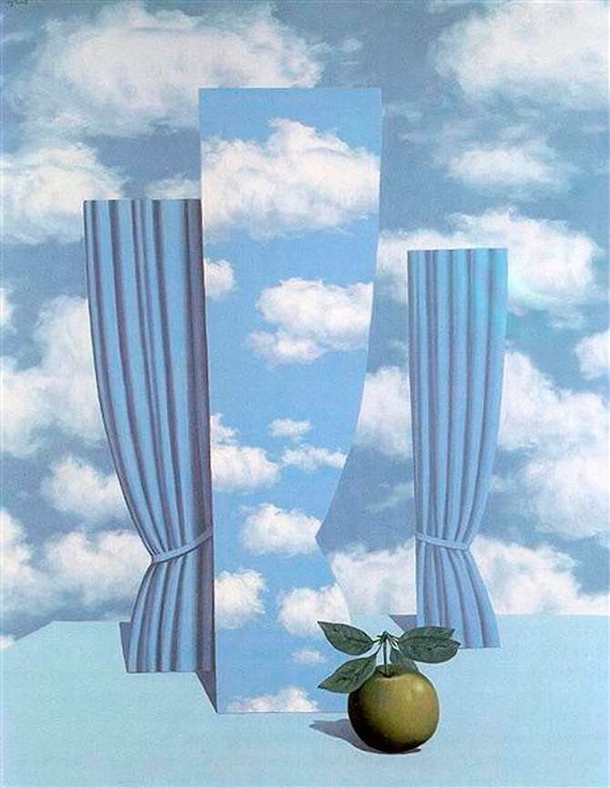 Beautiful world (1962) by Rene Magritte